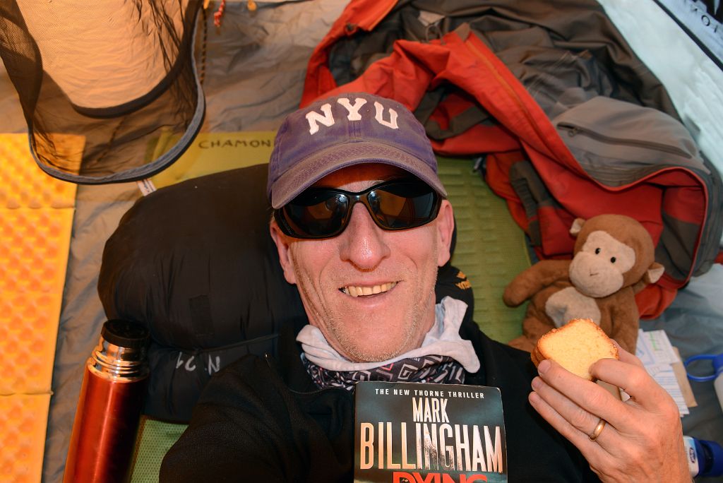 28 Jerome Ryan Relaxing In The Tent At Aconcagua Camp 2 5482m